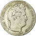 Coin, France, Louis-Philippe, 5 Francs, 1837, Lille, VF(20-25), Silver