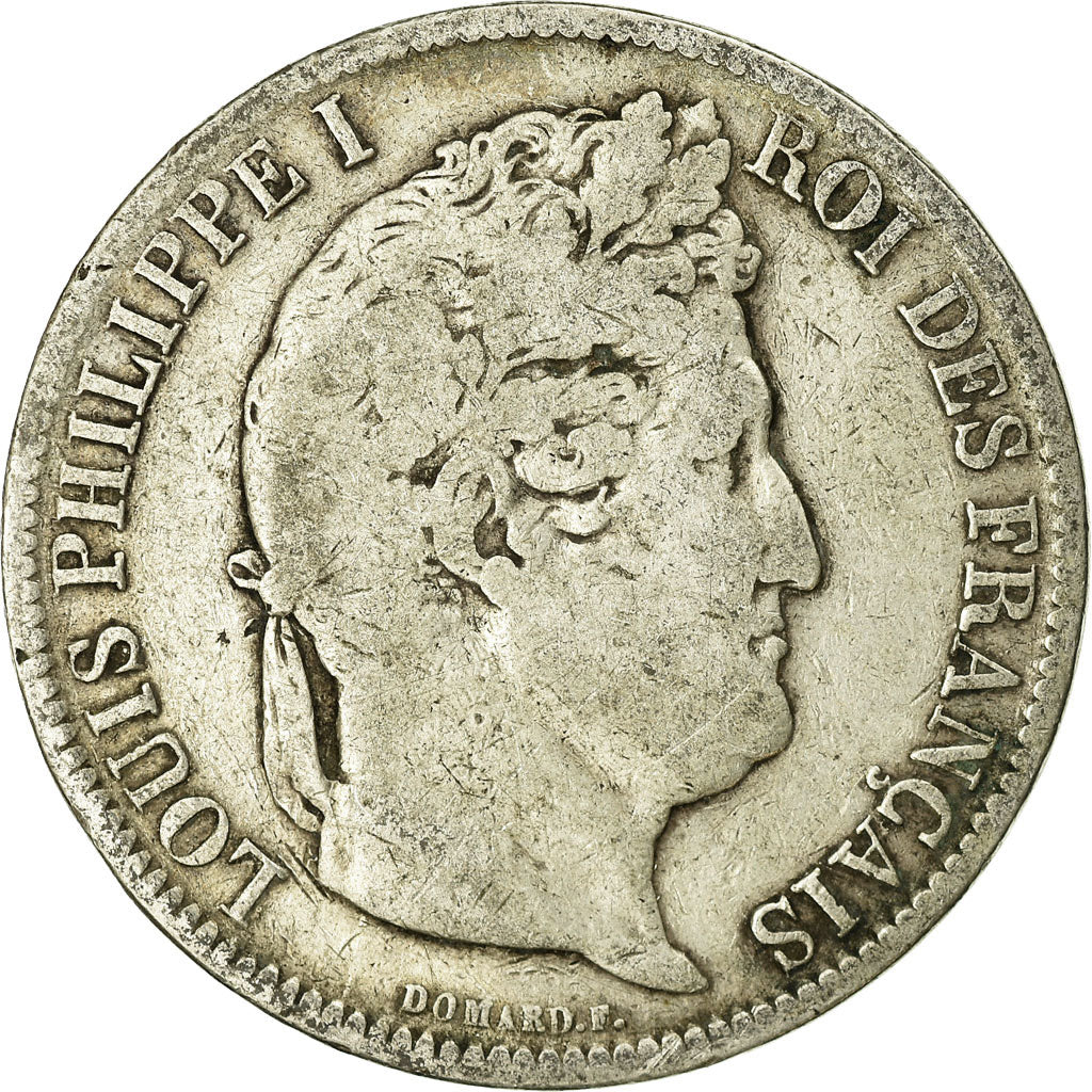 Coin, France, Louis-Philippe, 5 Francs, 1831, Strasbourg, VF(20-25), Silver