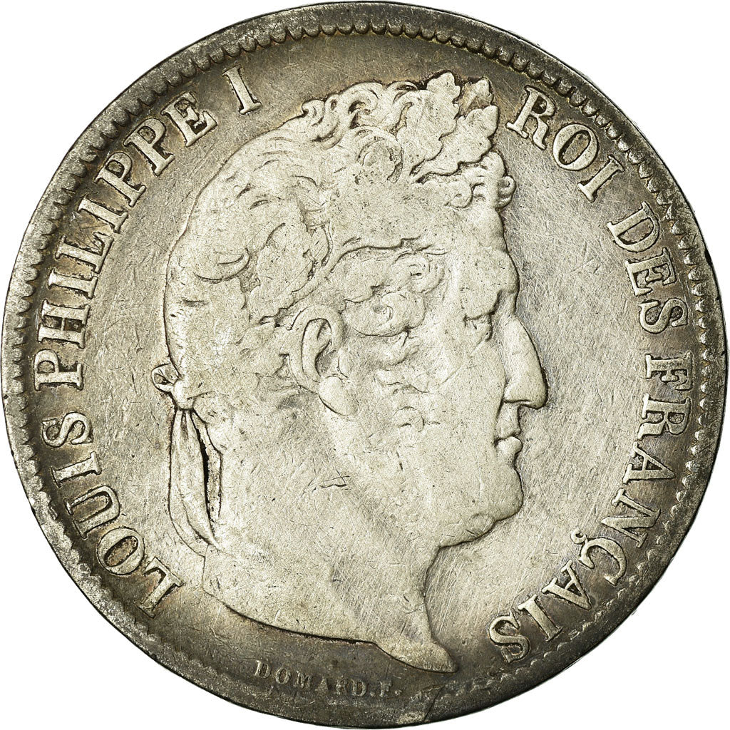 Coin, France, Louis-Philippe, 5 Francs, 1831, Lille, VF(20-25), Silver