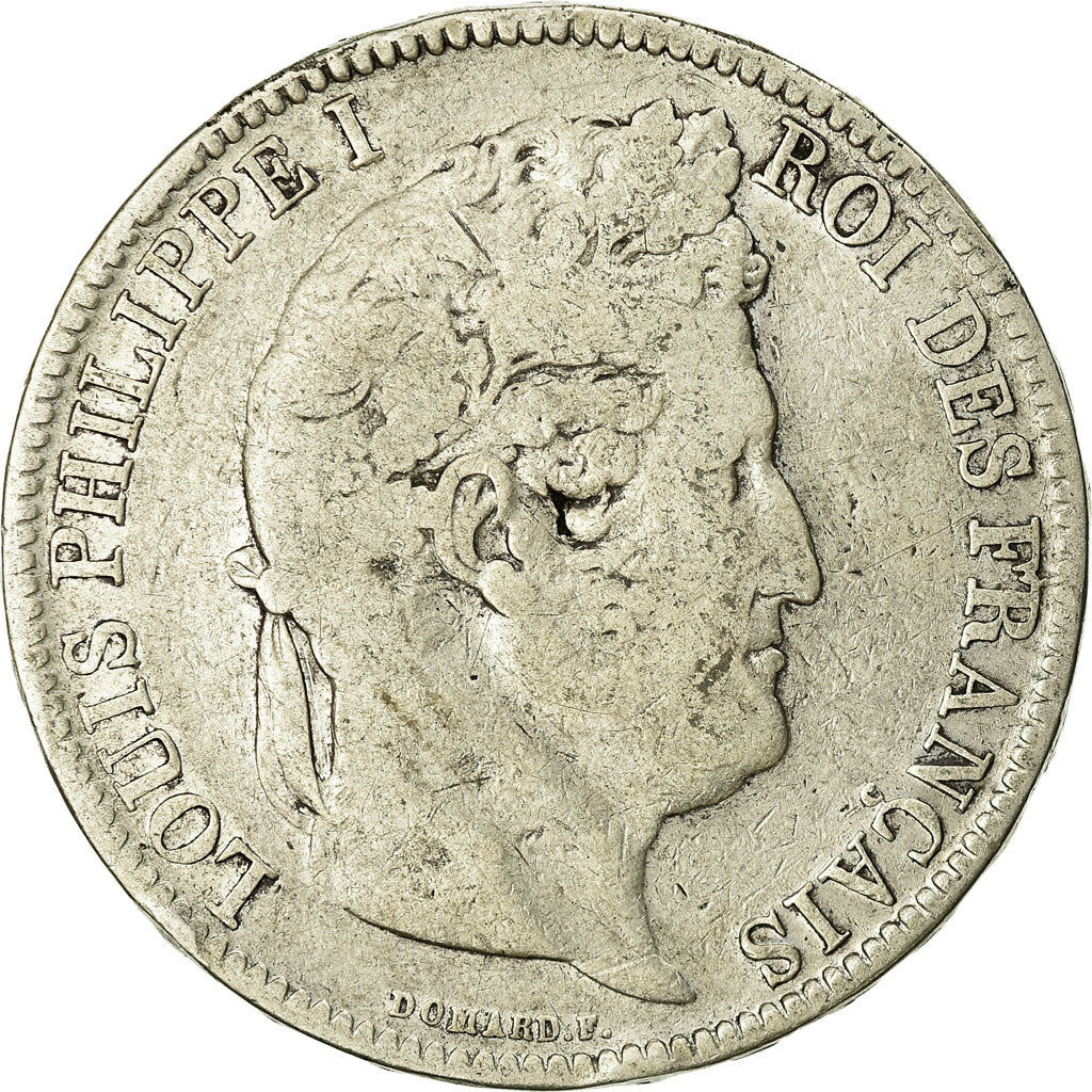 Coin, France, Louis-Philippe, 5 Francs, 1831, Lille, VF(20-25), Silver