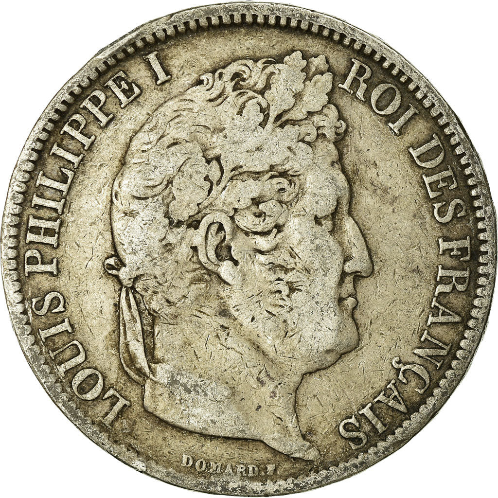 Coin, France, Louis-Philippe, 5 Francs, 1831, Paris, VF(20-25), Silver
