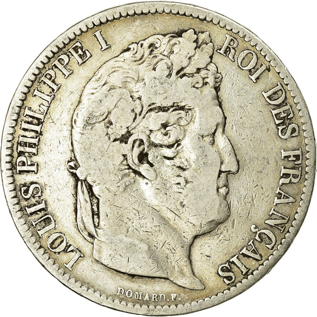 Moneta, Francia, Louis-Philippe, 5 Francs, 1831, Paris, MB, Argento, KM:745.1
