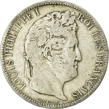 Coin, France, Louis-Philippe, 5 Francs, 1831, Paris, VF(20-25), Silver