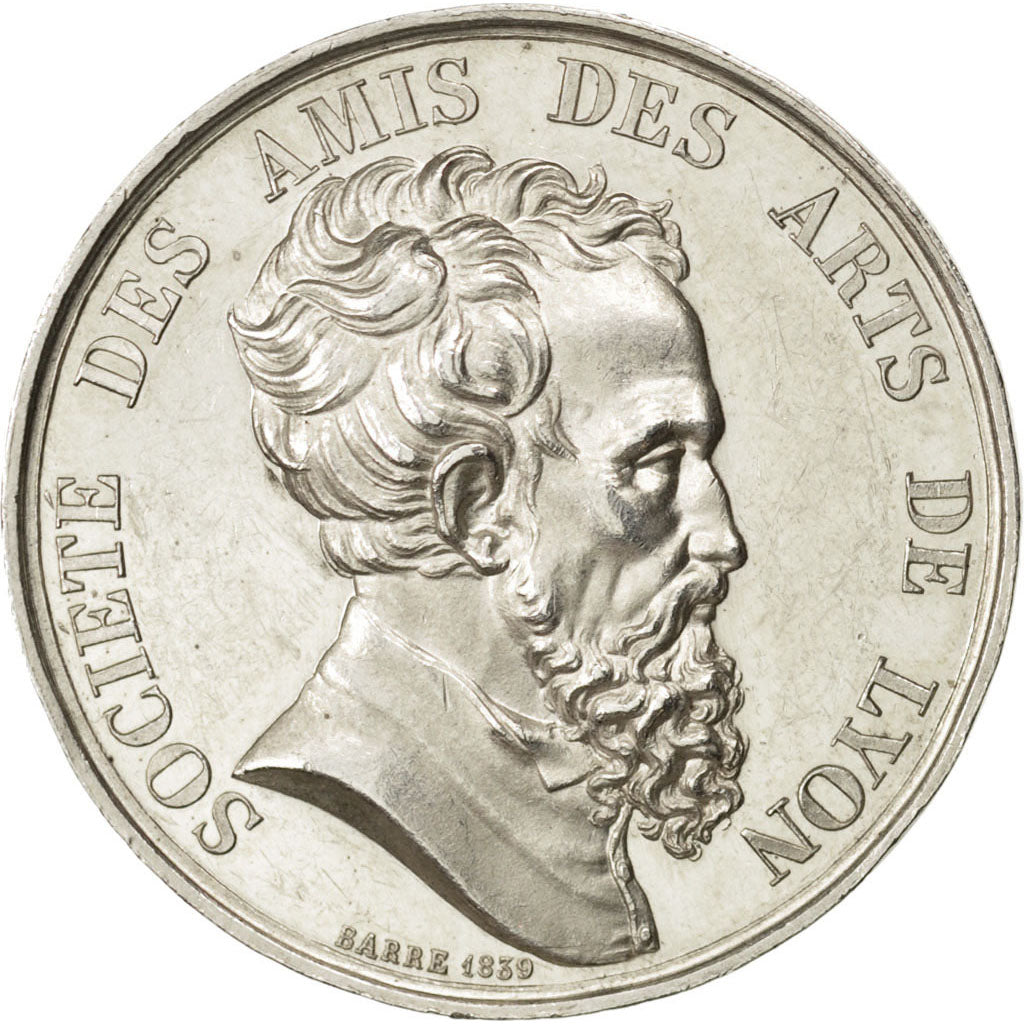 France, Trades, Token, 1839, AU(55-58), Silver, 12.64