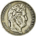 Moneta, Francia, Louis-Philippe, 5 Francs, 1847, Paris, MB+, Argento, KM:749.1