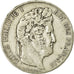 Moneta, Francia, Louis-Philippe, 5 Francs, 1847, Paris, MB+, Argento, KM:749.1