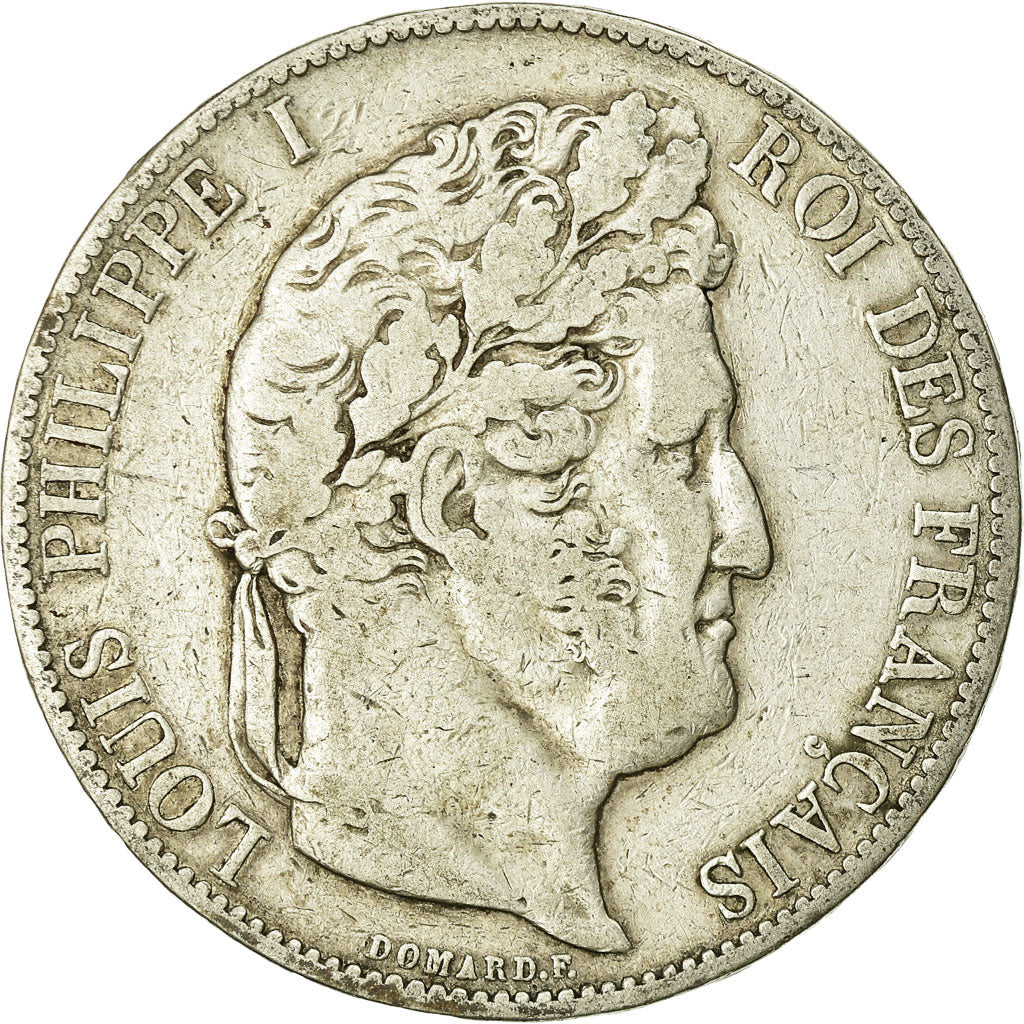 Coin, France, Louis-Philippe, 5 Francs, 1845, Lille, VF(20-25), Silver