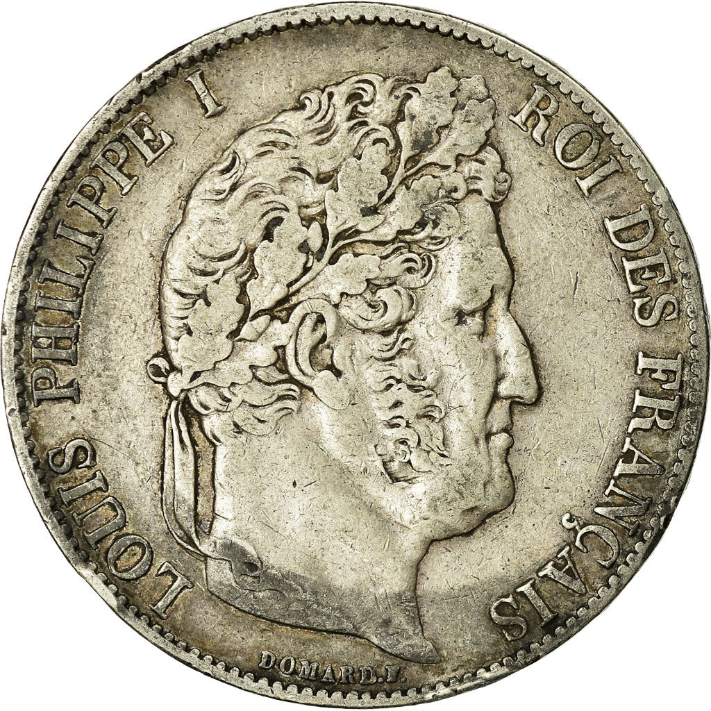 Coin, France, Louis-Philippe, 5 Francs, 1845, Lille, VF(30-35), Silver