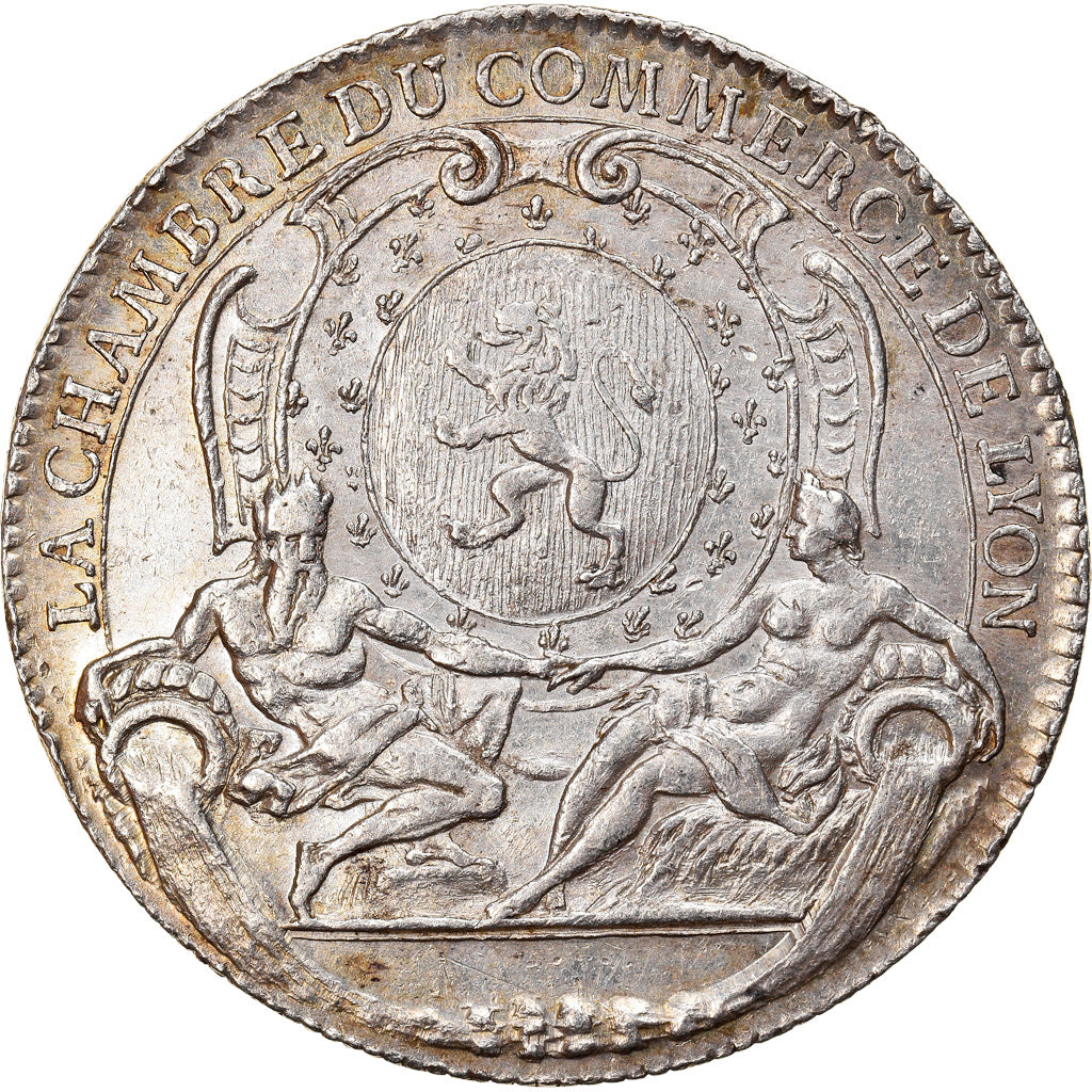 France, Token, Royal, Chambre de Commerce de Lyon, History, AU(50-53), Silver