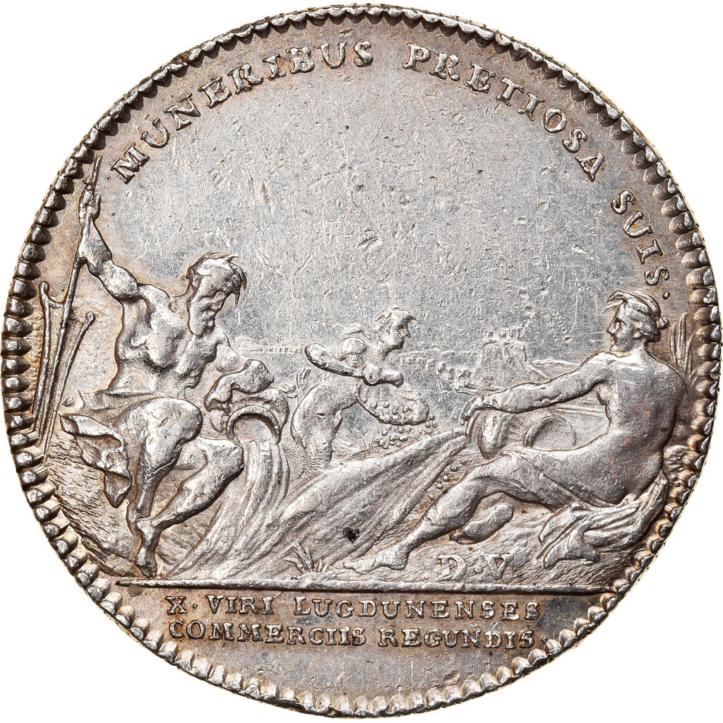 France, Token, Royal, Chambre de Commerce de Lyon, History, AU(50-53), Silver