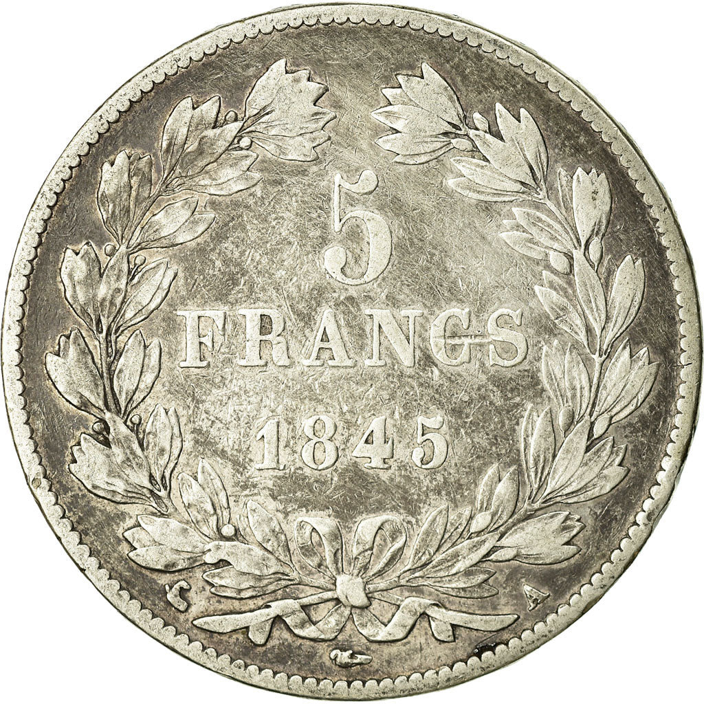 Coin, France, Louis-Philippe, 5 Francs, 1845, Paris, VF(20-25), Silver