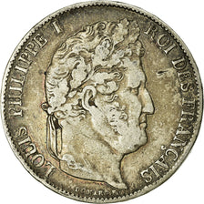 Coin, France, Louis-Philippe, 5 Francs, 1845, Paris, VF(20-25), Silver