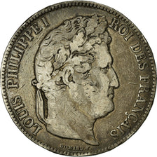 Monnaie, France, Louis-Philippe, 5 Francs, 1842, Paris, TB, Argent, Gadoury:678