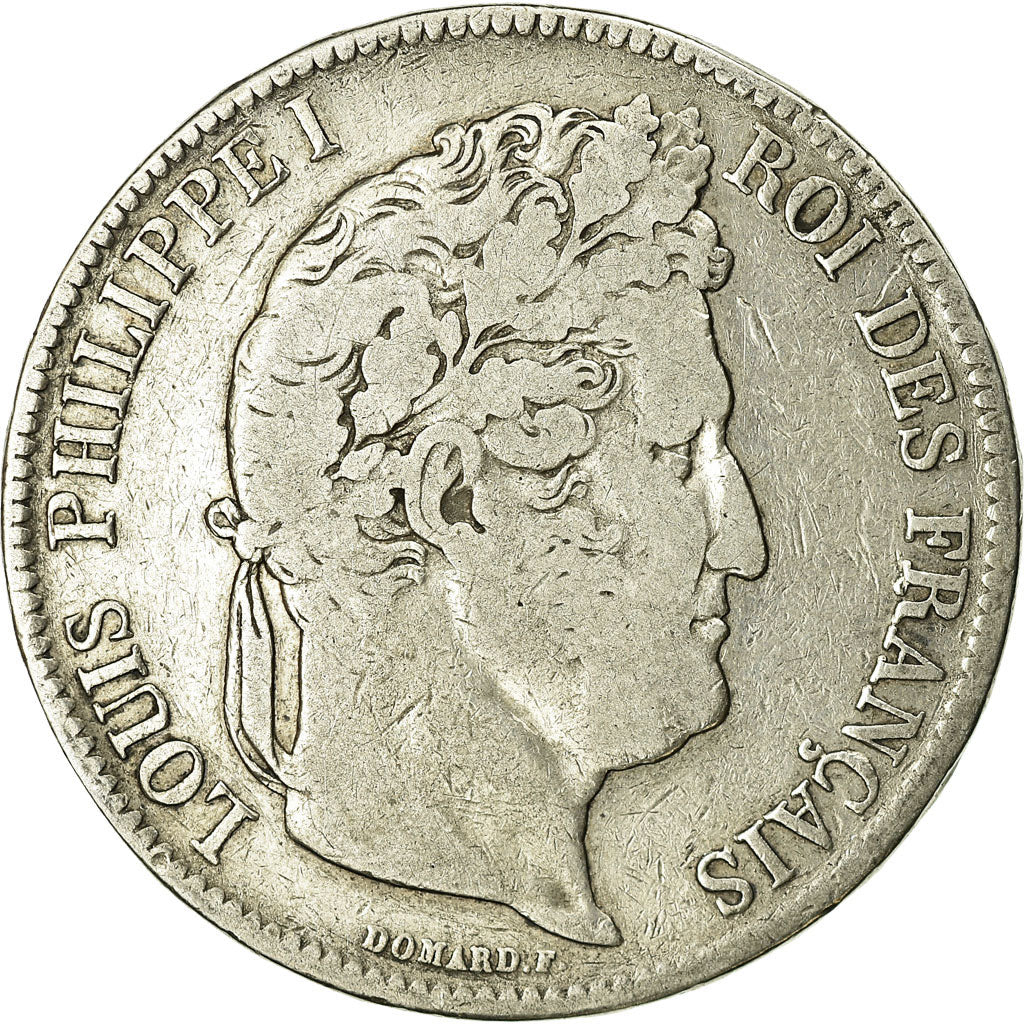 Monnaie, France, Louis-Philippe, 5 Francs, 1842, Bordeaux, TB, Argent