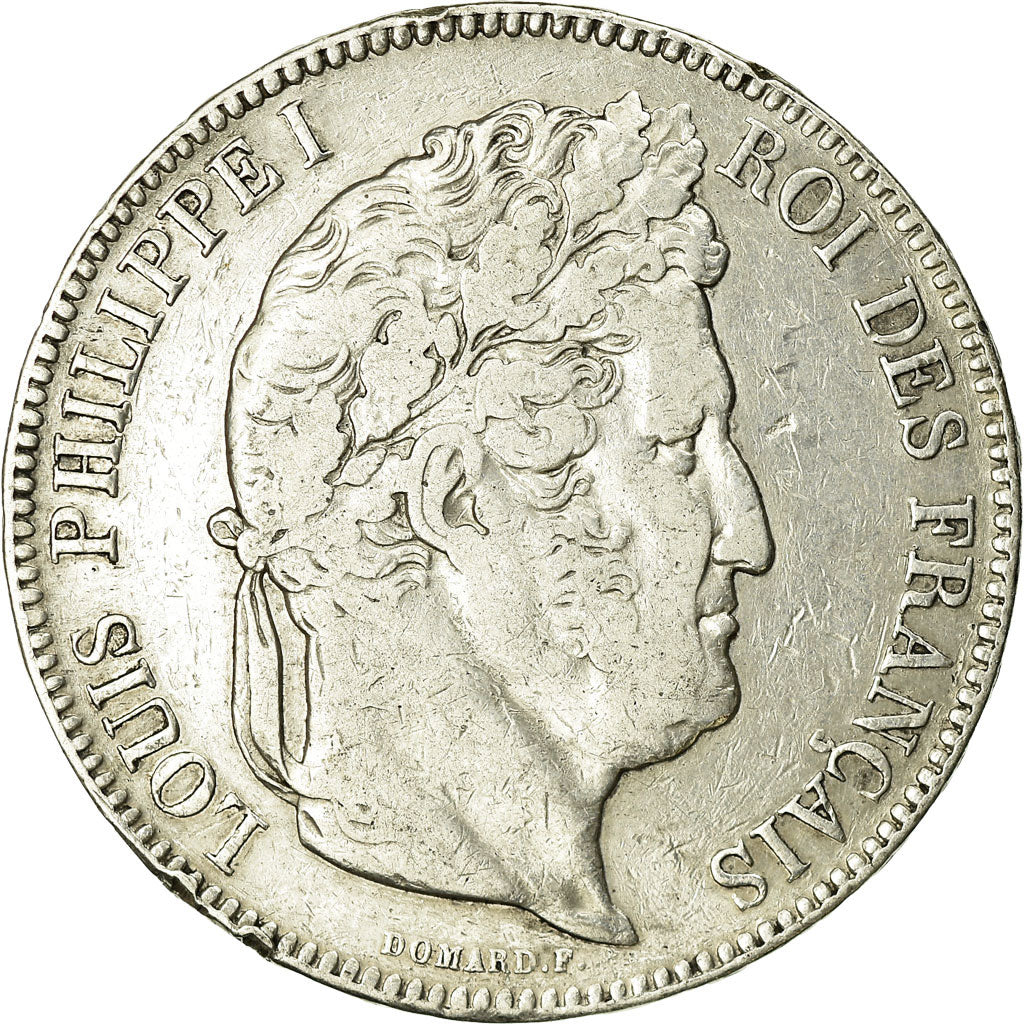 Coin, France, Louis-Philippe, 5 Francs, 1842, Lille, VF(20-25), Silver