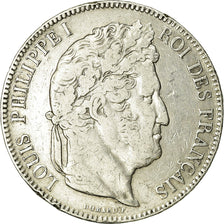Coin, France, Louis-Philippe, 5 Francs, 1842, Lille, VF(20-25), Silver