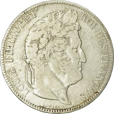 Coin, France, Louis-Philippe, 5 Francs, 1842, Lille, VF(20-25), Silver