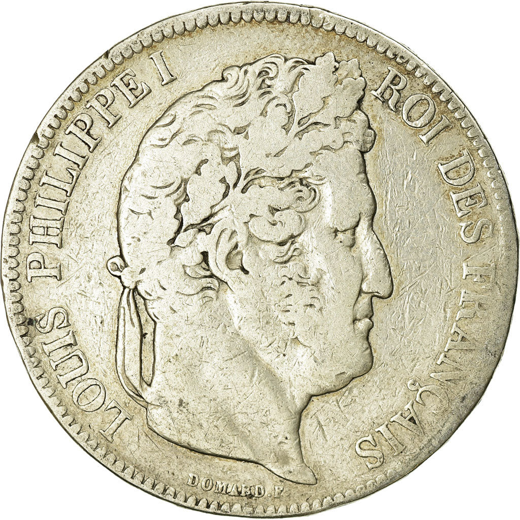 Coin, France, Louis-Philippe, 5 Francs, 1842, Lille, VF(20-25), Silver