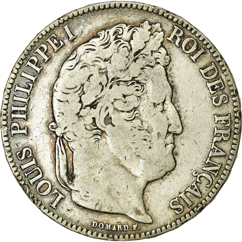 Coin, France, Louis-Philippe, 5 Francs, 1842, Rouen, VF(20-25), Silver