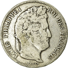 Monnaie, France, Louis-Philippe, 5 Francs, 1842, Rouen, TB, Argent, Gadoury:678