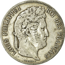 Coin, France, Louis-Philippe, 5 Francs, 1839, Paris, VF(20-25), Silver