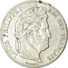 Monnaie, France, Louis-Philippe, 5 Francs, 1839, Bordeaux, TB, Argent