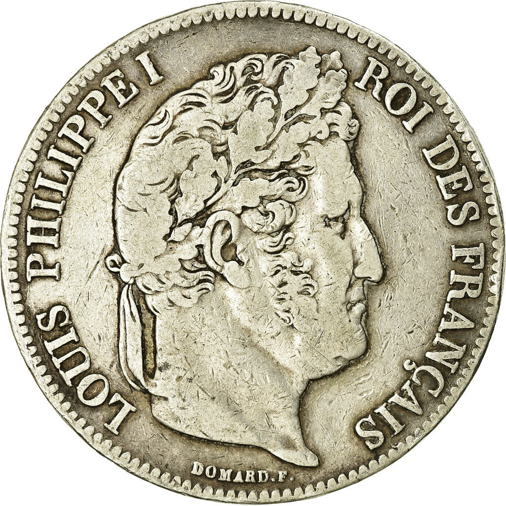 Coin, France, Louis-Philippe, 5 Francs, 1839, Lille, VF(20-25), Silver
