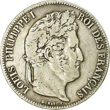 Coin, France, Louis-Philippe, 5 Francs, 1839, Lille, VF(20-25), Silver