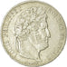 Moeda, França, Louis-Philippe, 5 Francs, 1839, Lille, VF(20-25), Prata