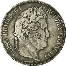 Coin, France, Louis-Philippe, 5 Francs, 1839, Rouen, VF(20-25), Silver