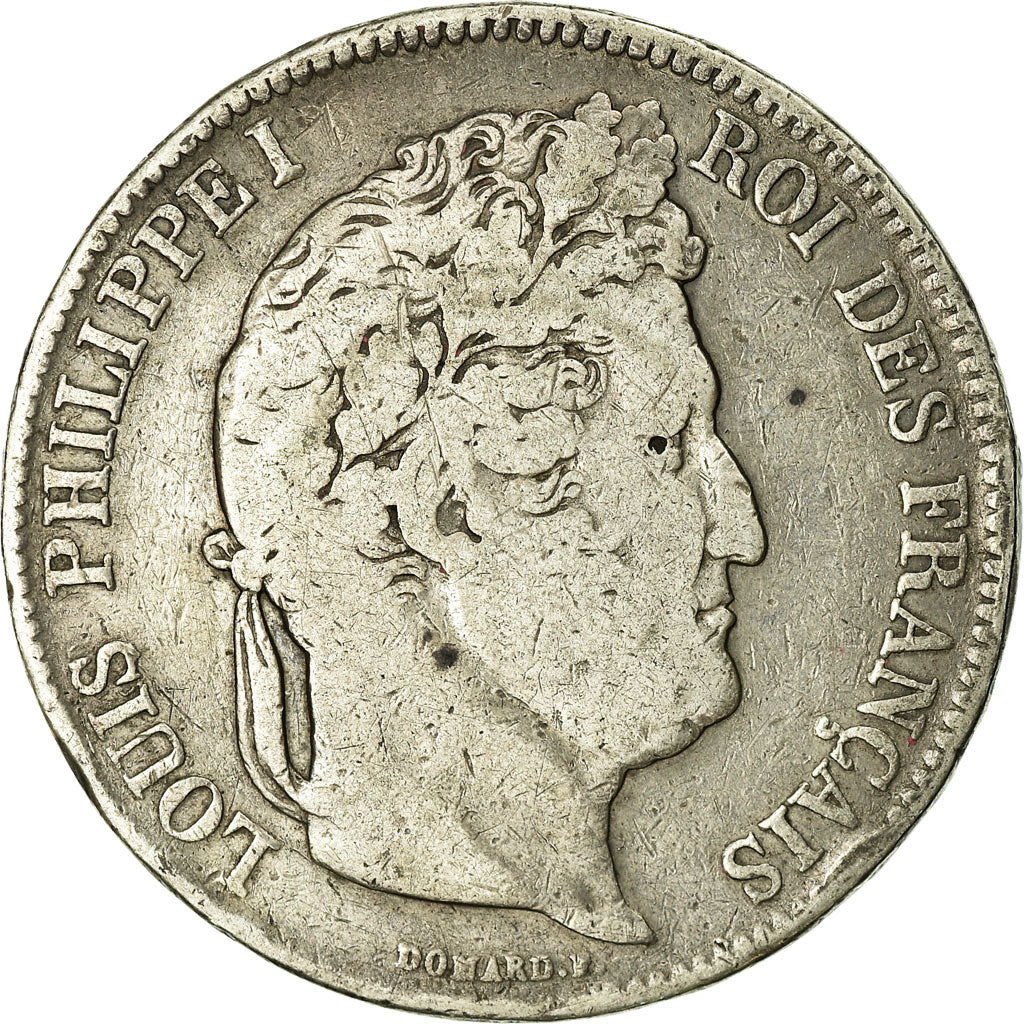 Monnaie, France, Louis-Philippe, 5 Francs, 1832, Limoges, B+, Argent