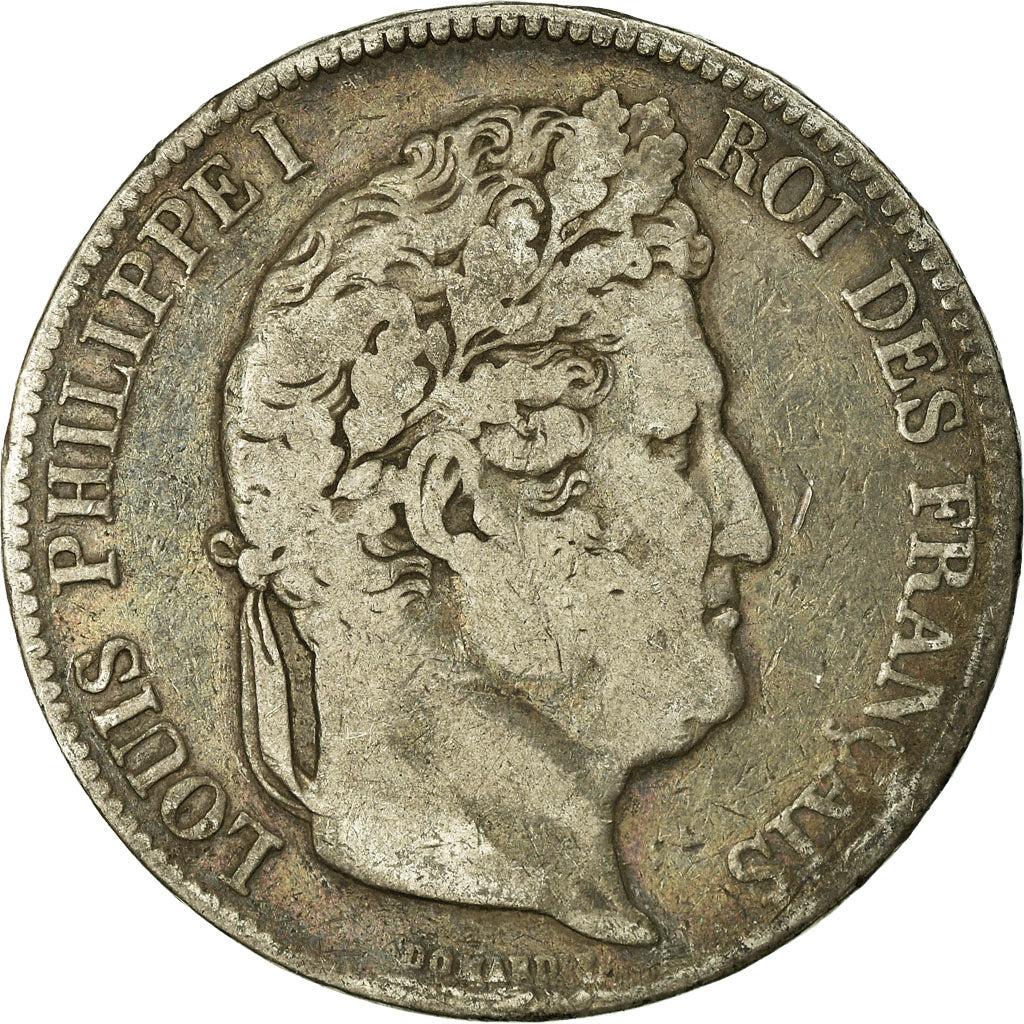 Coin, France, Louis-Philippe, 5 Francs, 1832, Strasbourg, VF(20-25), Silver