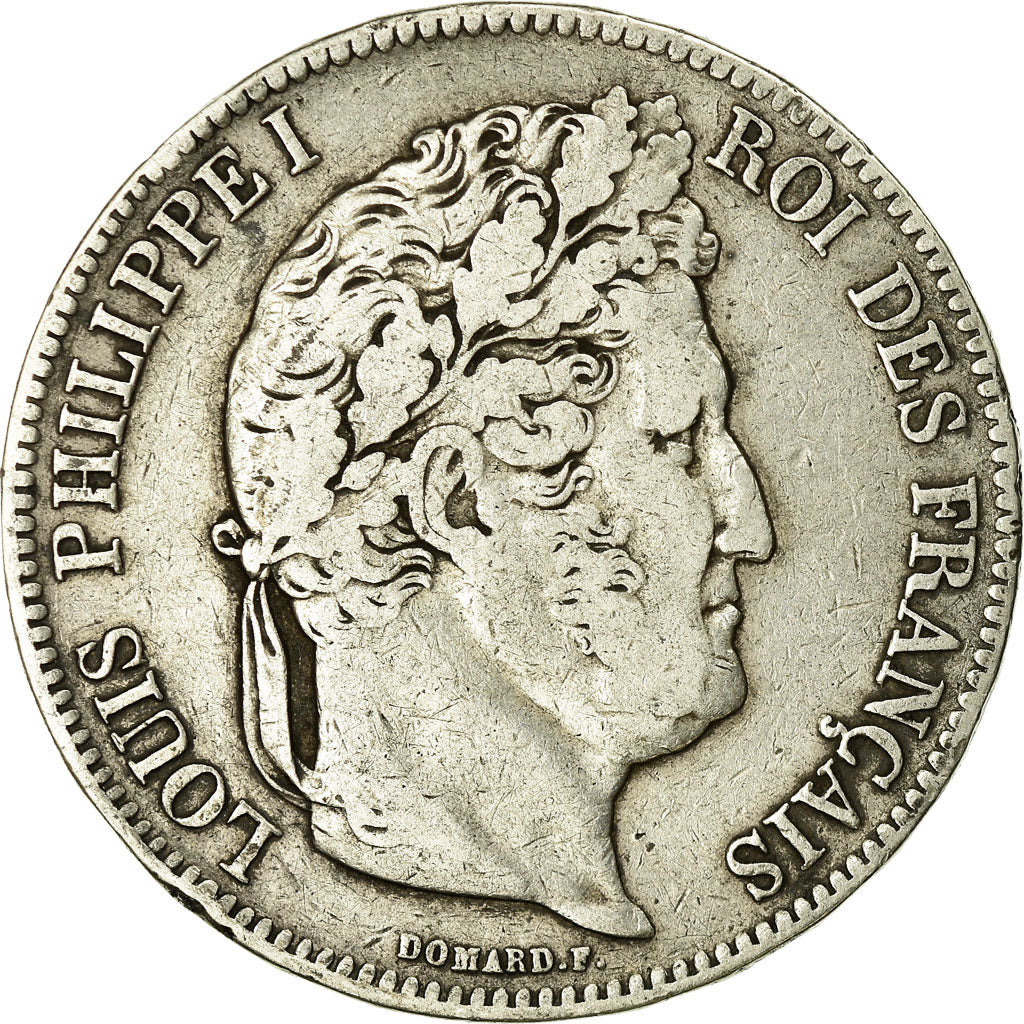 Coin, France, Louis-Philippe, 5 Francs, 1832, Strasbourg, VF(20-25), Silver