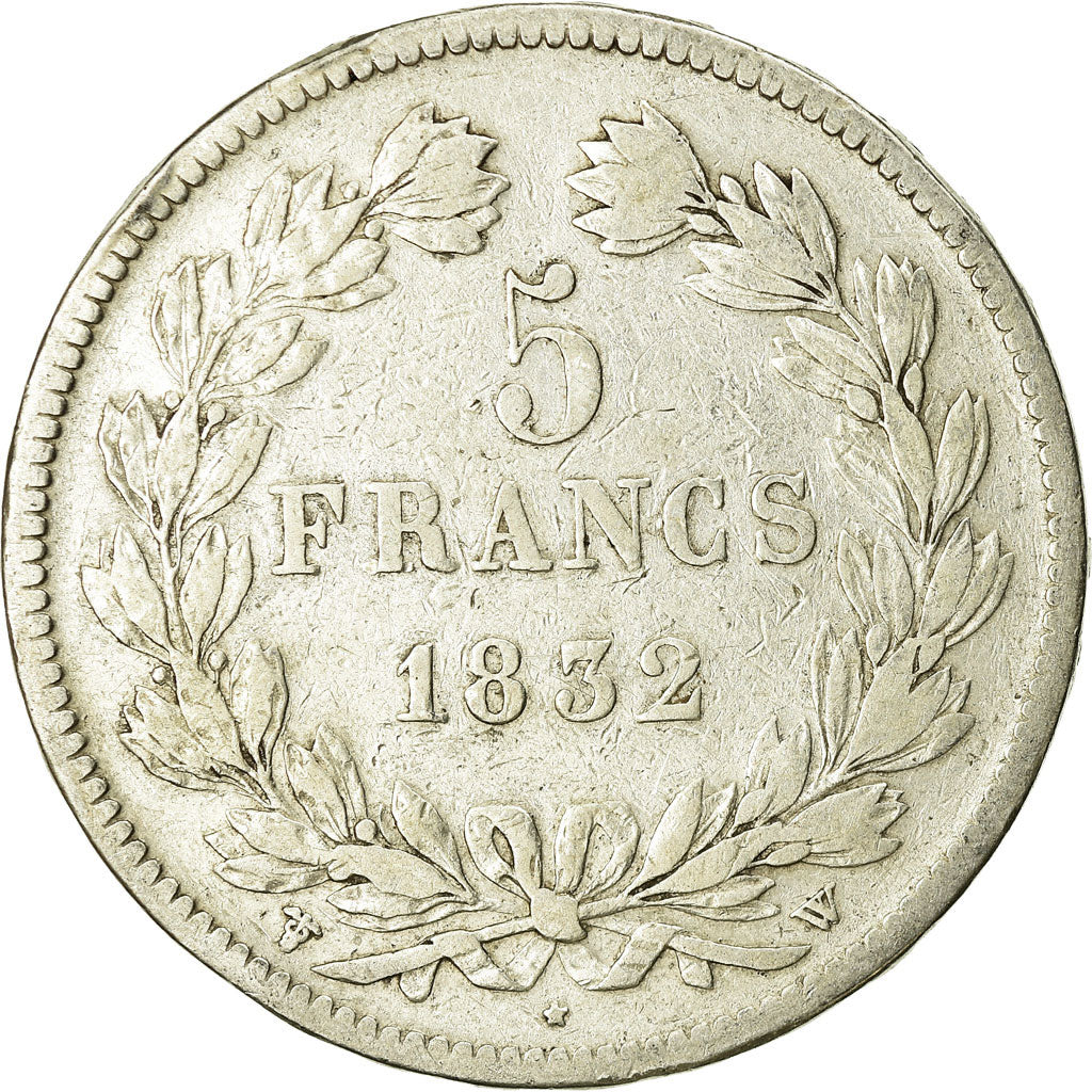 Monnaie, France, Louis-Philippe, 5 Francs, 1832, Lille, TB, Argent, Gadoury:678