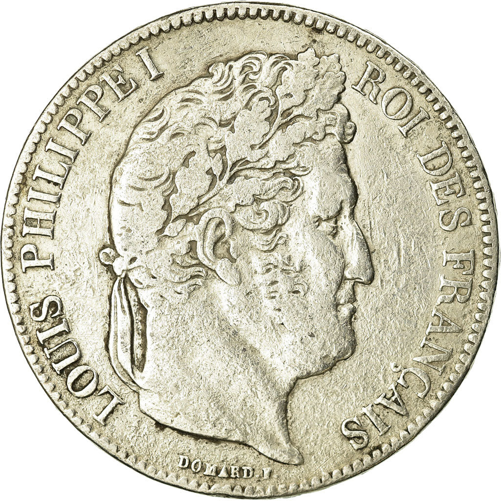 Coin, France, Louis-Philippe, 5 Francs, 1832, Rouen, VF(20-25), Silver