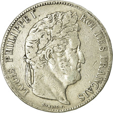 Moneta, Francia, Louis-Philippe, 5 Francs, 1832, Rouen, MB, Argento, KM:749.2