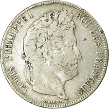 Coin, France, Louis-Philippe, 5 Francs, 1832, Lyon, VF(20-25), Silver, KM:749.4
