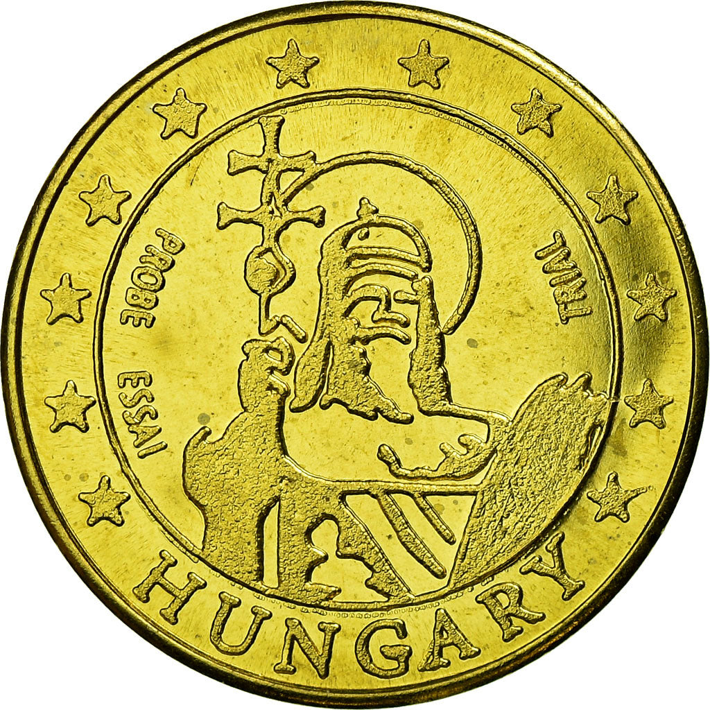 Hungary, 20 Euro Cent, 2004, MS(63), Brass