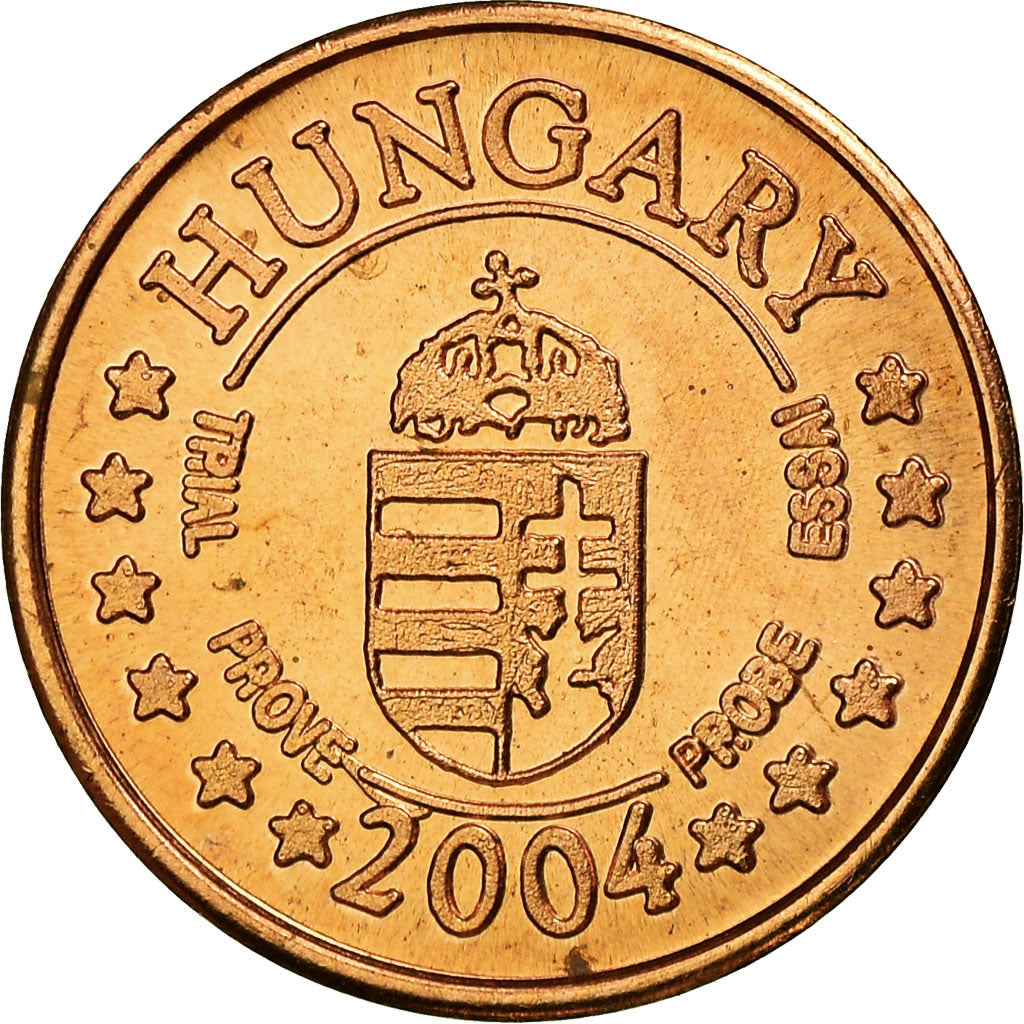 Węgry, Euro Cent, 2004, MS(63), Miedź
