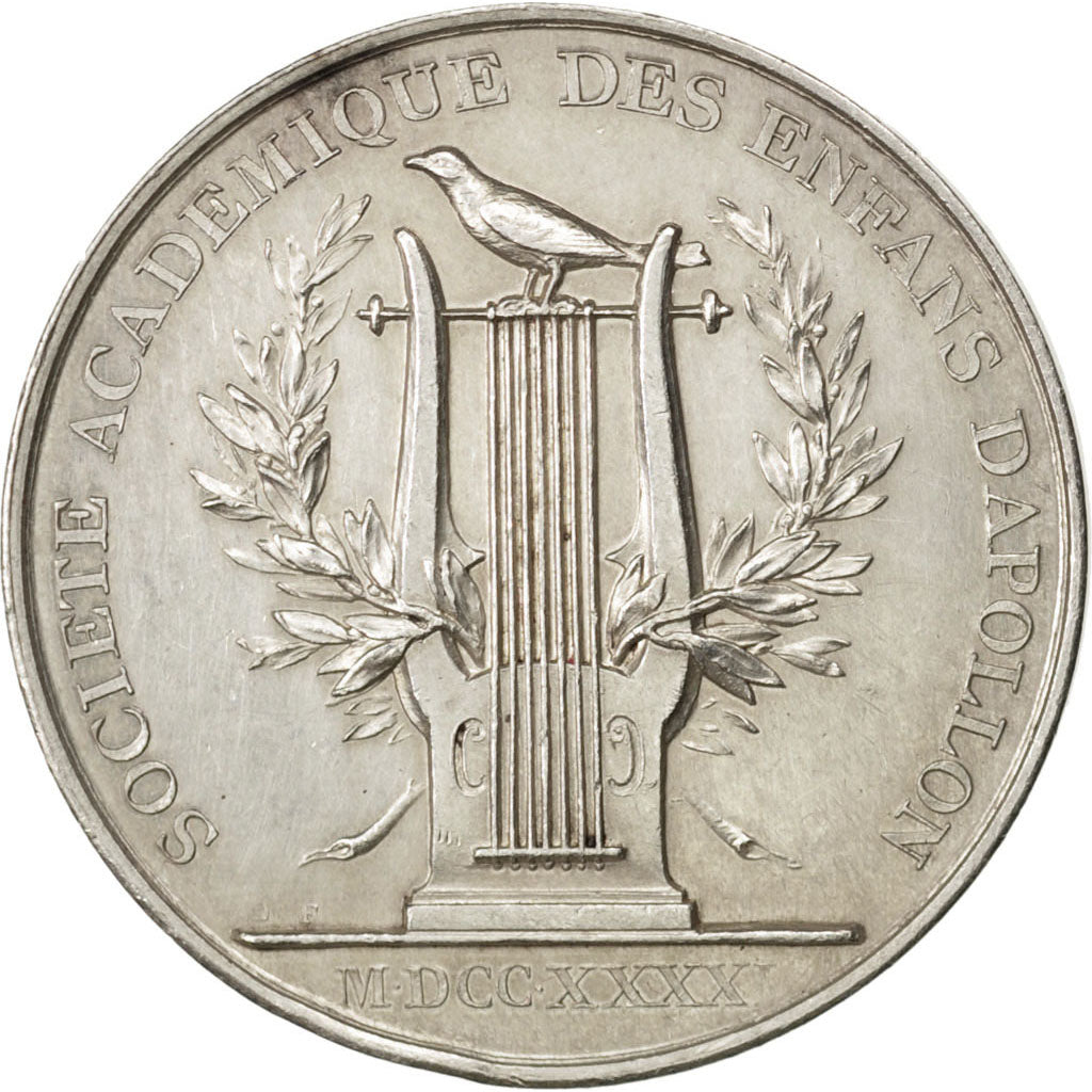 France, Instruction and Education, Token, 1807, AU(55-58), Silver, 9.84