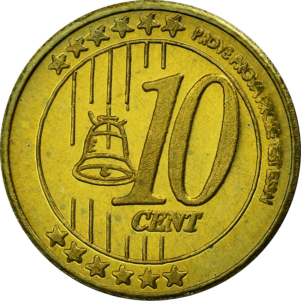 Georgië, 10 Euro Cent, 2004, UNC-, Tin