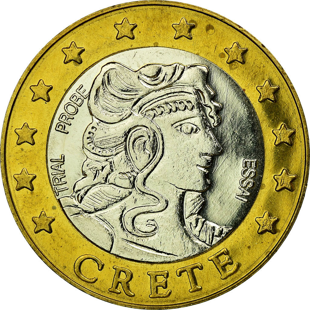 Crete, 2 Euro, 2004, UNZ, Bi-Metallic