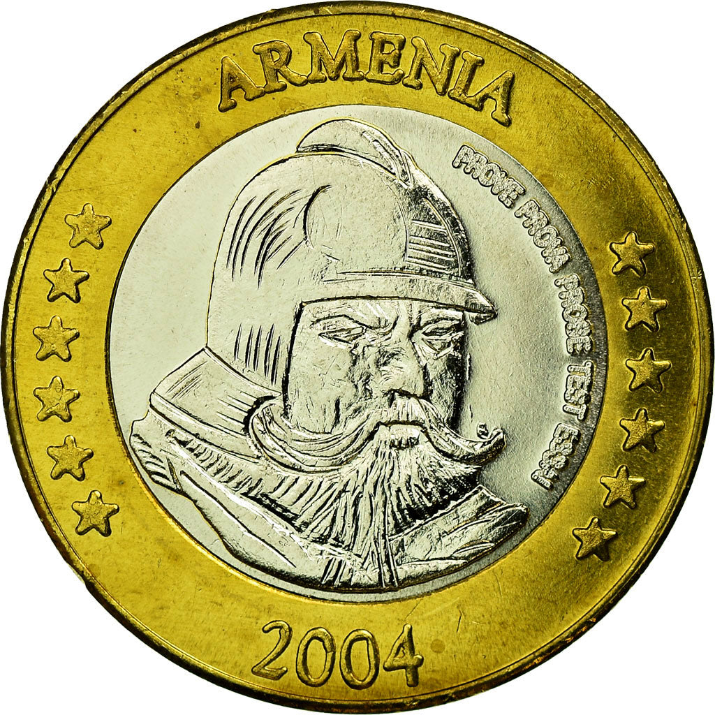 Armenia, 2 Euro, 2004, UNZ, Bi-Metallic