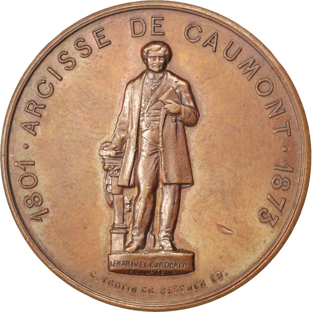 France, Trades, Token, 1887, AU(55-58), Copper, 15.16