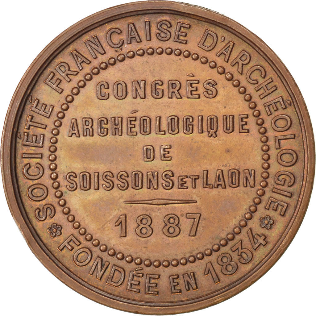 France, Trades, Token, 1887, AU(55-58), Copper, 15.16