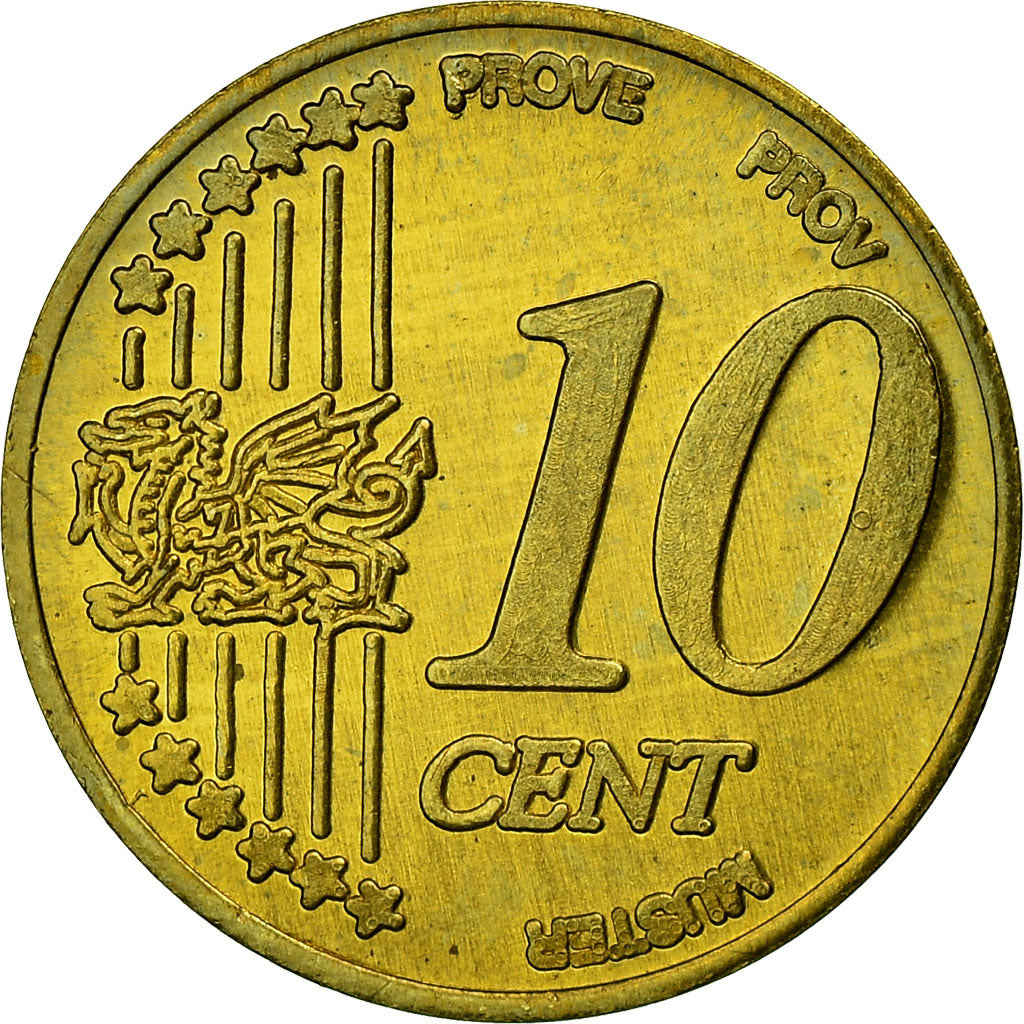 Great Britain, 10 Euro Cent, 2004, Wales, MS(63), Brass
