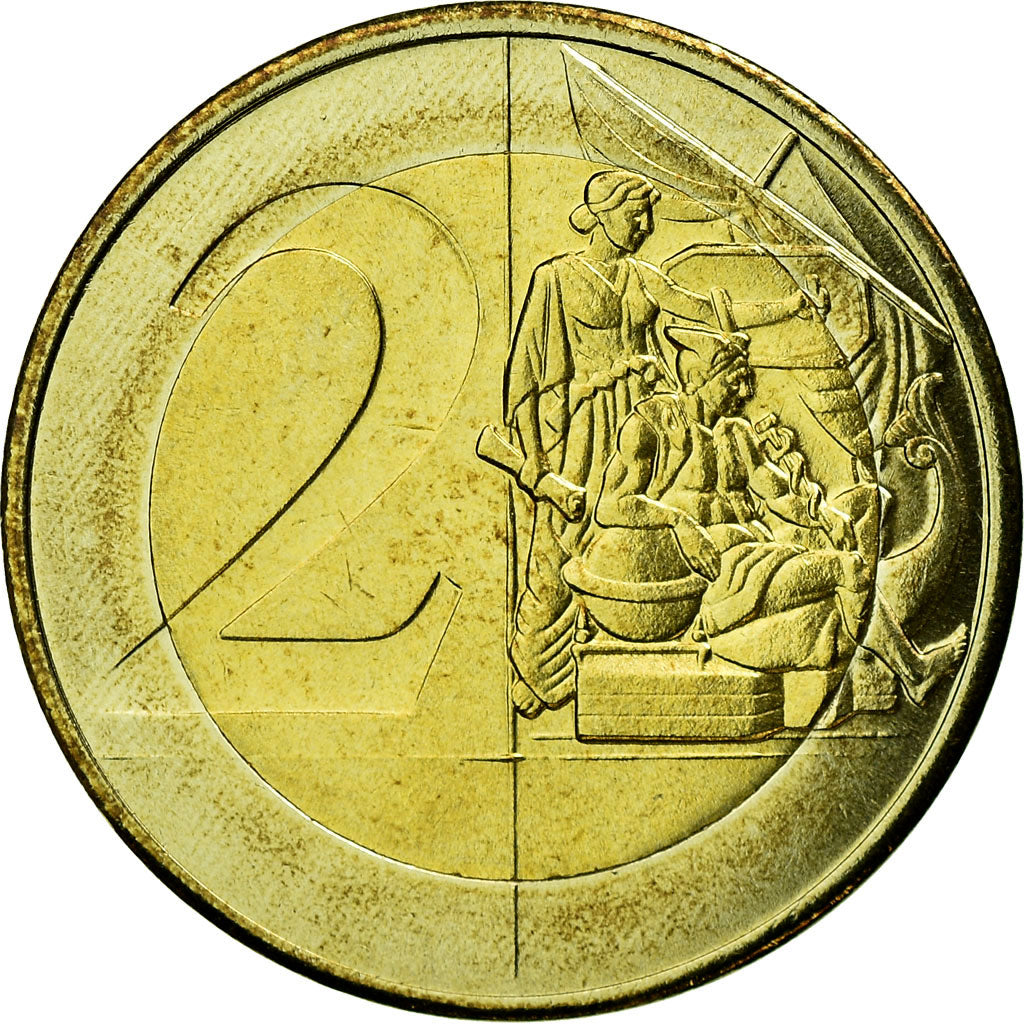Isle of Man, 2 Euro, 2004, MS(63), Bi-Metallic