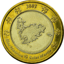 France, Euro, 2005, Saint-Martin, MS(63), Bi-Metallic