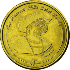 France, 20 Euro Cent, 2005, Saint-Martin, MS(63), Brass