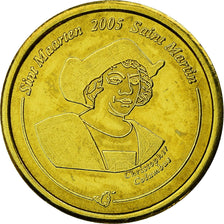 France, 10 Euro Cent, 2005, Saint-Martin, MS(63), Brass